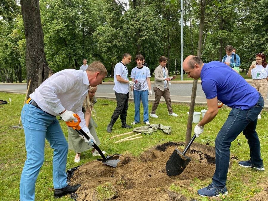 В Москве высадили деревья в память о героях войны